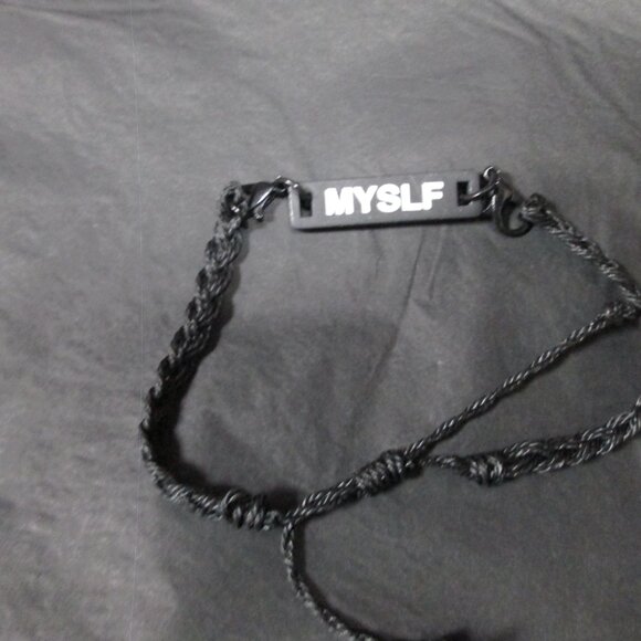 Yves Saint Laurent Myslf Corded bracelet Unisex Black most recent campaign - Picture 3 of 3